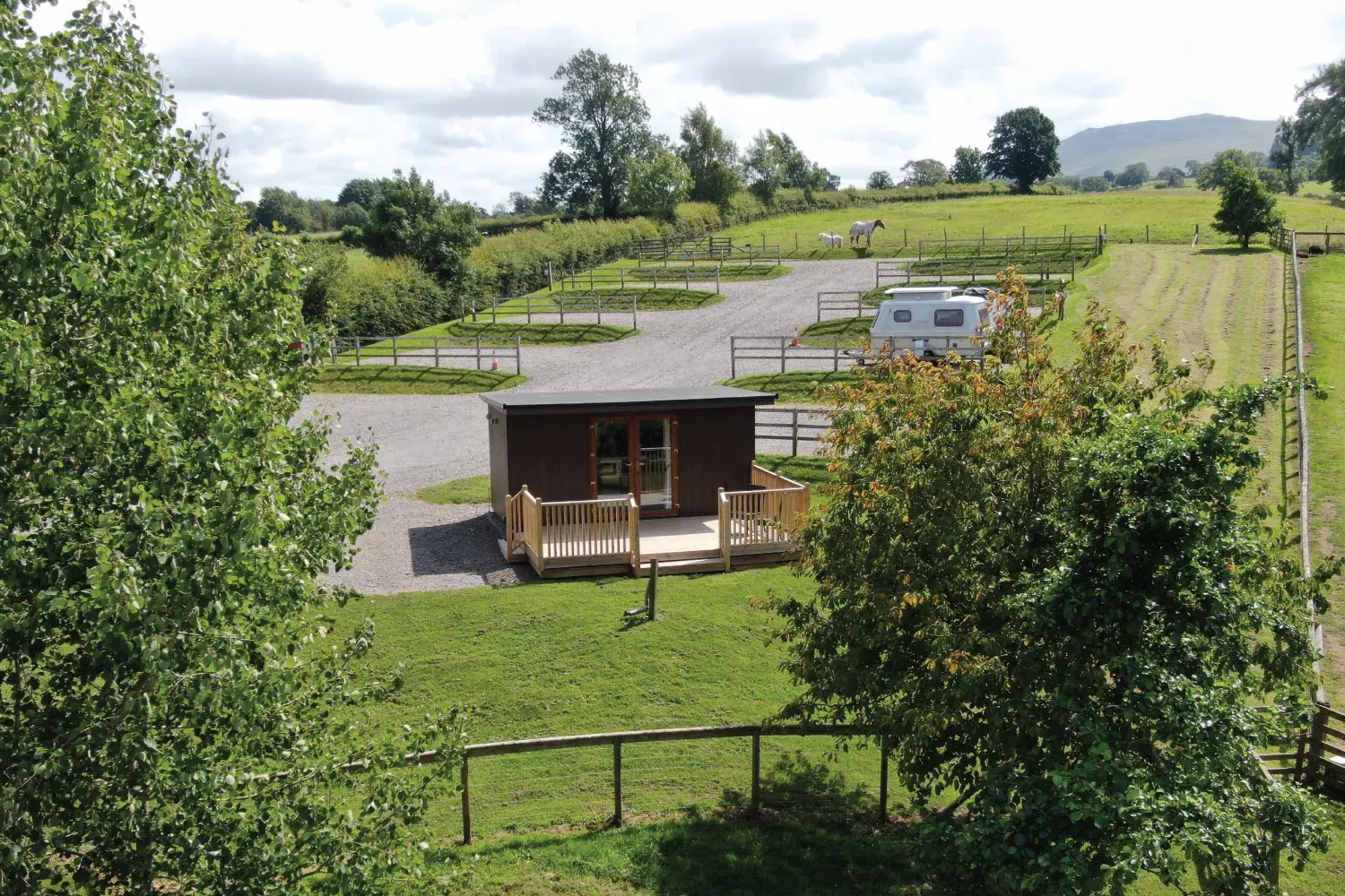 Howbeck Lodge, site landscape